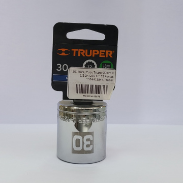 Cubo Truper 30mm X 1/2 D-1230-Em 12 Puntas 1354413544/Truper