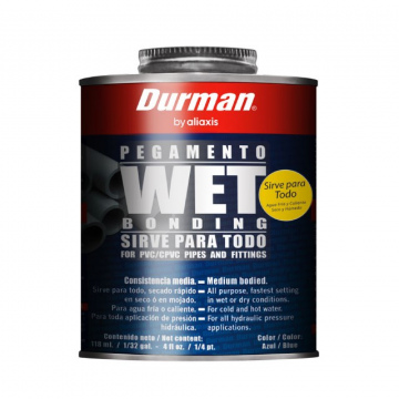 Pegamento Pvc Wetboning 1/4  Gal. Azul/Durman