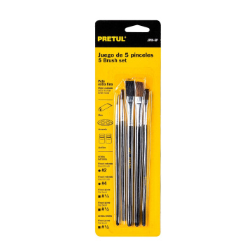 Pincel P/Pintor 5 Pcs D/Madera 24740/Pretul