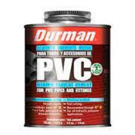 Pegamento Pvc Medio 1/4 Gal. Transparente/Durman